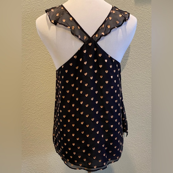 CAMI NYC The Lily Silk Halter In Heart Print size Small Petite - Picture 4 of 6